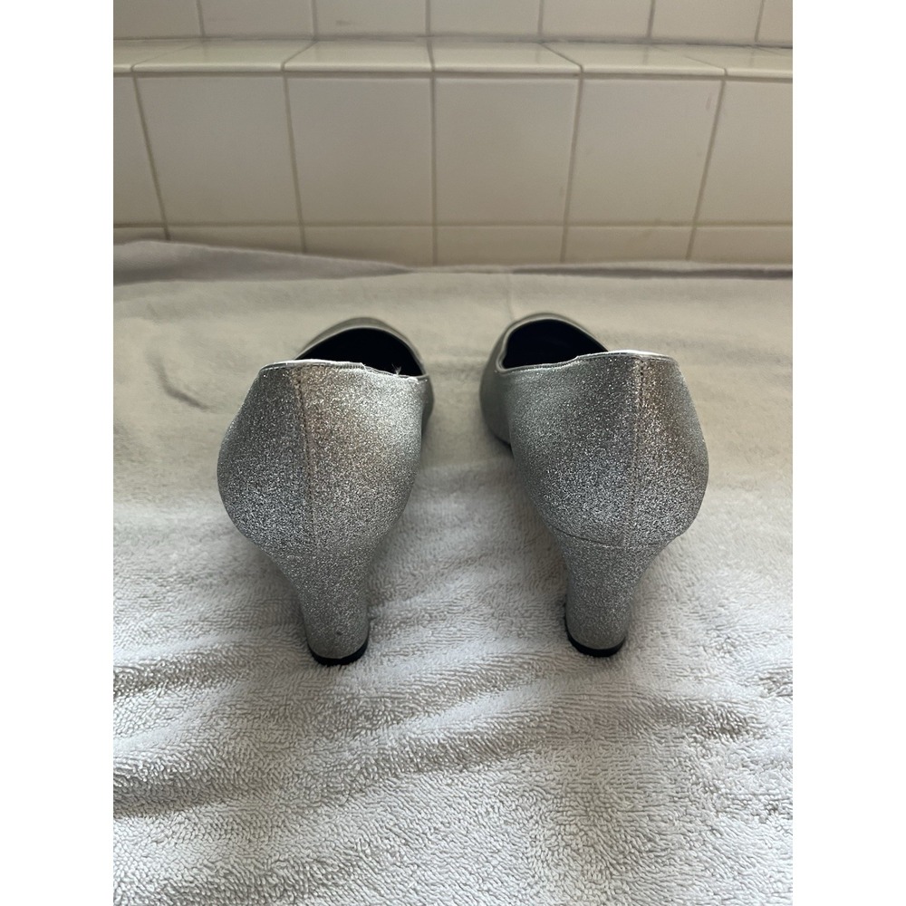 Ros Hommerson Sparkly Heels Size 11 Silver - Picture 12 of 13